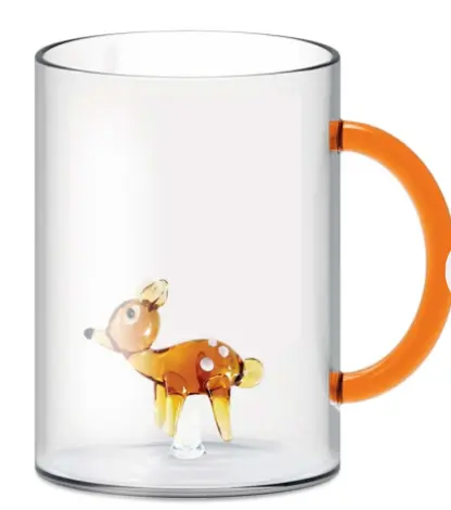 Mug en verre "Faon"