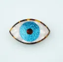 Pince - Oeil à paillettes bleu