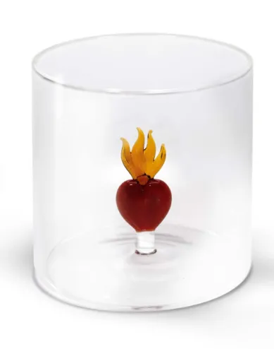 Gobelet en verre "Coeur Ex Voto"