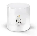 Gobelet en verre "Pingouin"