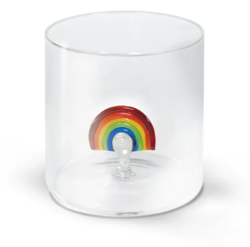 Gobelet en verre "Arc en Ciel"