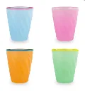 Set 4 verres colorés