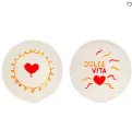 Set de 2 assiettes en grès - Dolce Vita